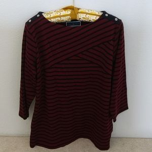 Karen Scott 3/4 sleeve top